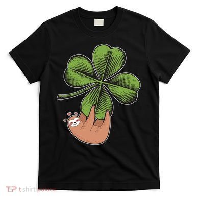 Cute St Patrick's Day Shamrock Sloth T-Shirt