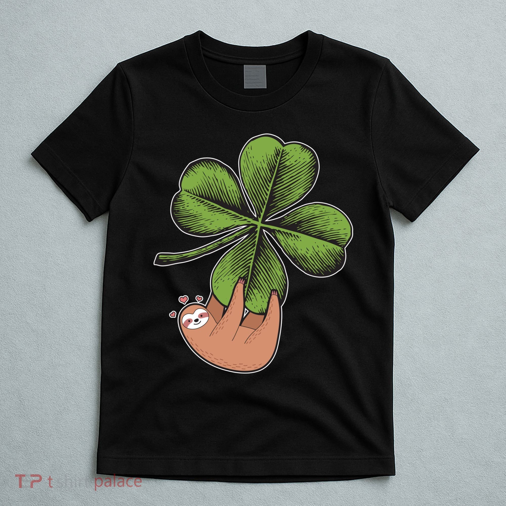 Cute St Patrick's Day Shamrock Sloth T-Shirt