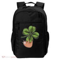 Cute St Patrick's Day Shamrock Sloth Backpack thumb 0
