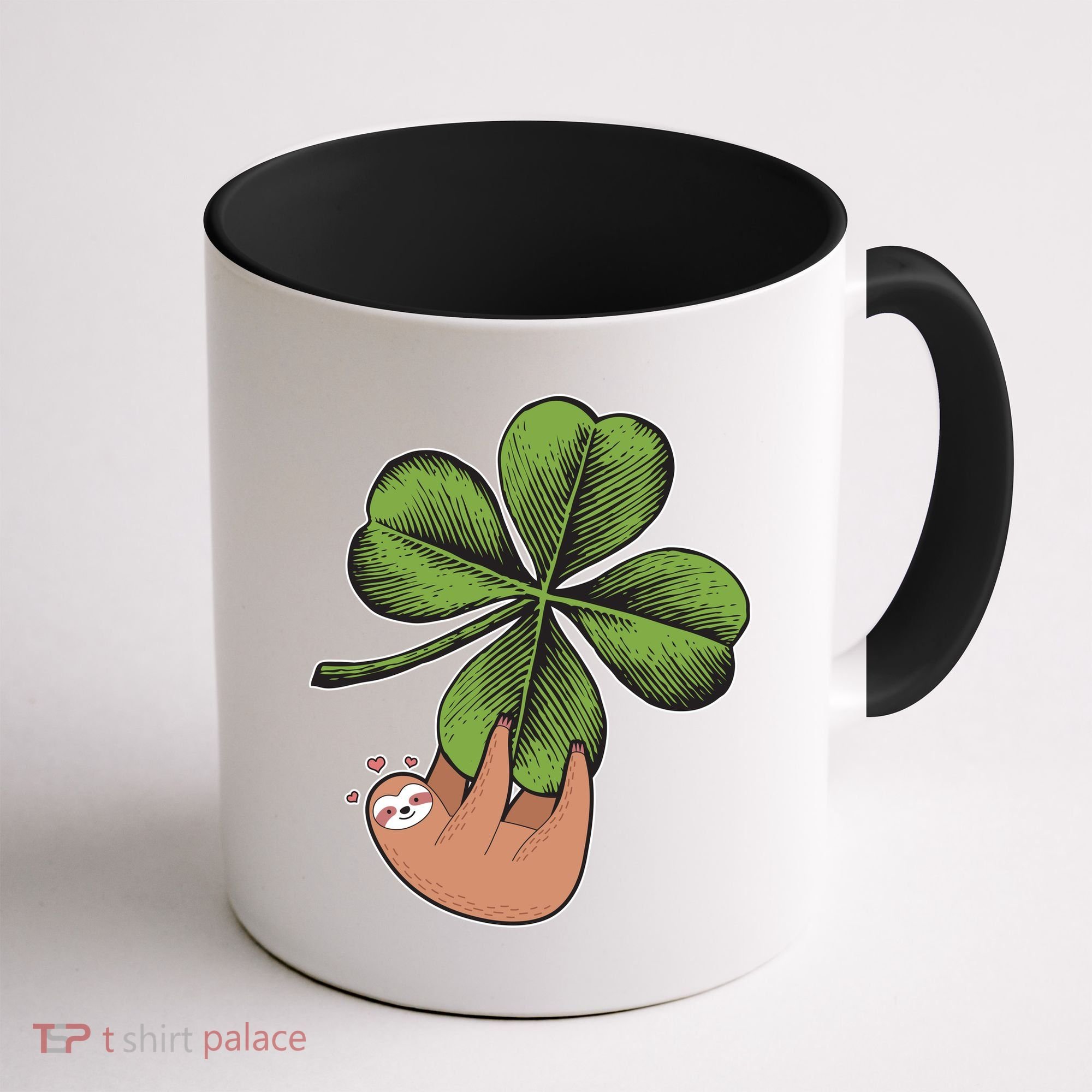Cute St Patrick's Day Shamrock Sloth Coffee Mug