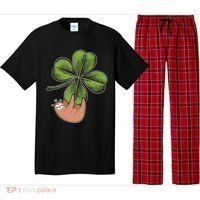 Cute St Patrick's Day Shamrock Sloth Pajama Set thumb 0
