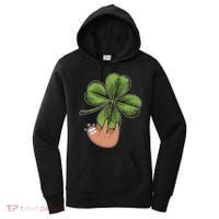 Cute St Patrick's Day Shamrock Sloth Women's Hoodie thumb 0