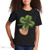 Cute St Patrick's Day Shamrock Sloth Kids T-Shirt thumb 2