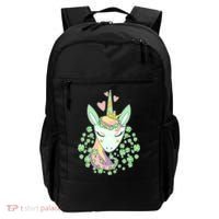 Cute St Patrick's Day Unicorn Shamrocks Clovers Backpack thumb 0