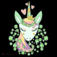 Cute St Patrick's Day Unicorn Shamrocks Clovers Bucket Hat thumb 4