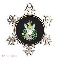 Cute St Patrick's Day Unicorn Shamrocks Clovers Ornament thumb 0