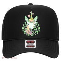 Cute St Patrick's Day Unicorn Shamrocks Clovers Hat thumb 0