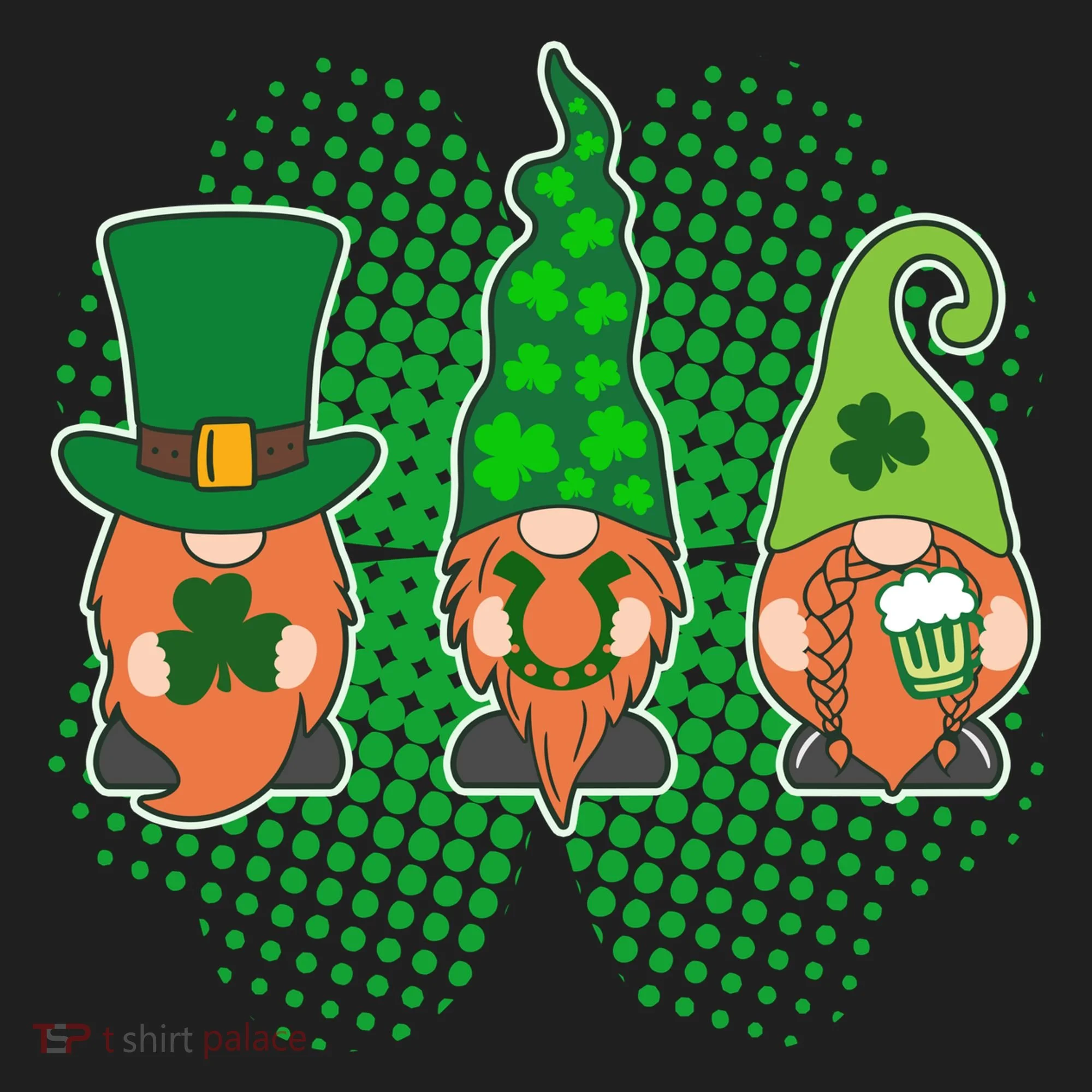 Cute St Patrick's Days Lucky Gnomes Women's Sweatshirt