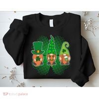 Cute St Patrick's Days Lucky Gnomes Sweatshirt thumb 2