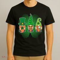 Cute St Patrick's Days Lucky Gnomes T-Shirt thumb 3