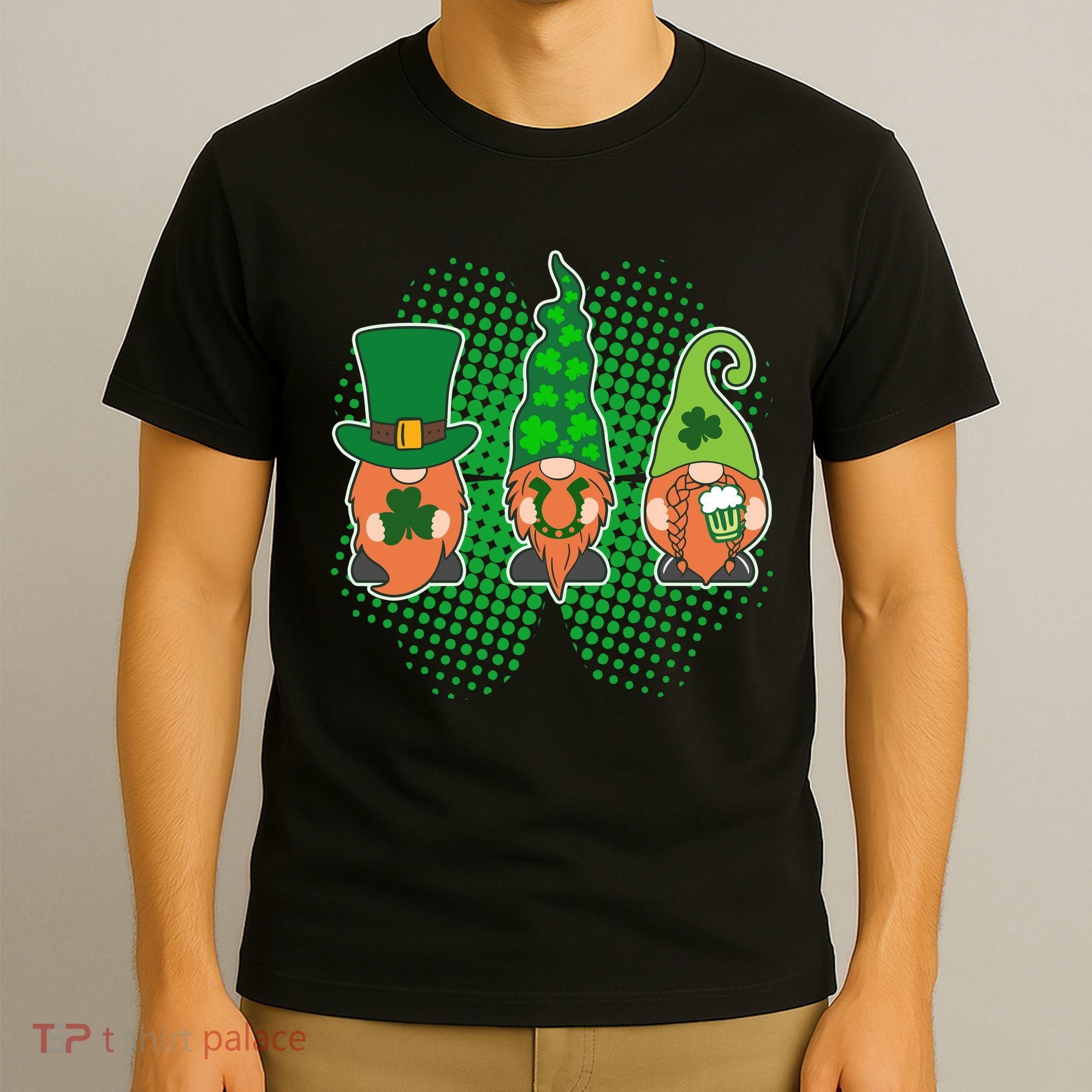 Cute St Patrick's Days Lucky Gnomes T-Shirt