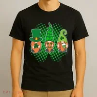 Cute St Patrick's Days Lucky Gnomes T-Shirt thumb 3