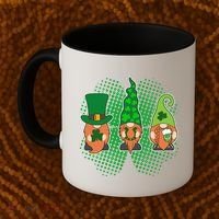 Cute St Patrick's Days Lucky Gnomes Coffee Mug thumb 2