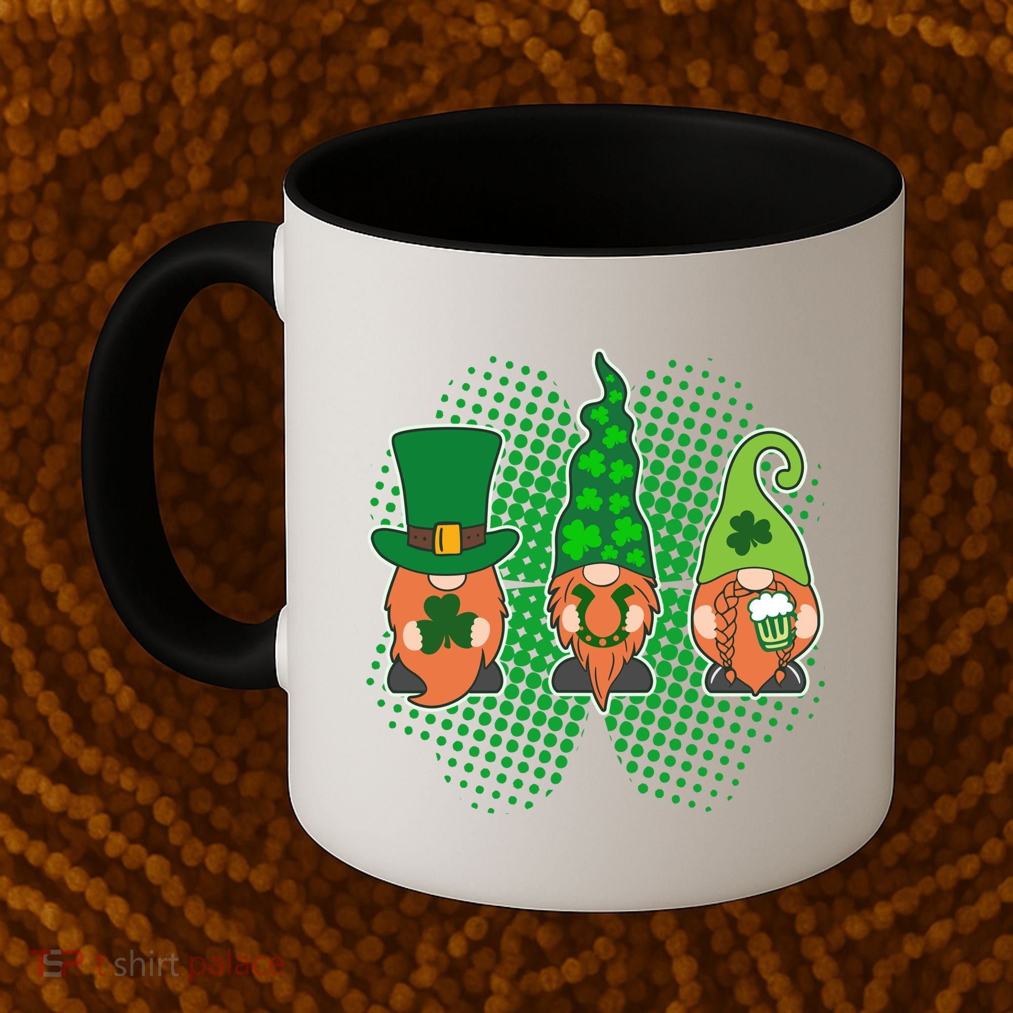 Cute St Patrick's Days Lucky Gnomes Coffee Mug