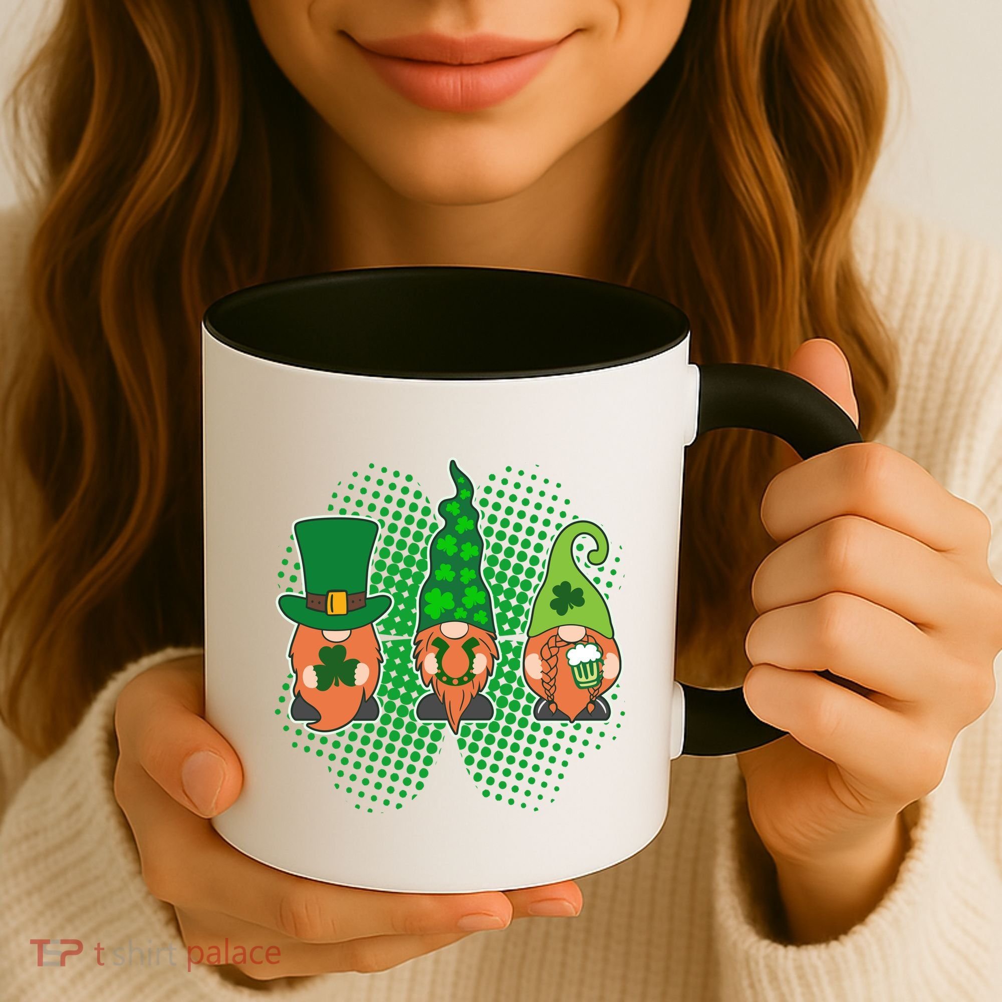 Cute St Patrick's Days Lucky Gnomes Coffee Mug