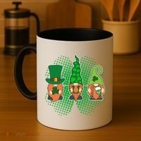 Cute St Patrick's Days Lucky Gnomes Coffee Mug thumb 4