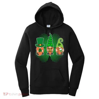 Cute St Patrick's Days Lucky Gnomes Women's Hoodie