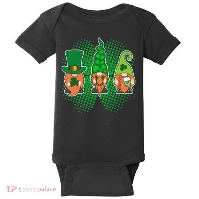 Cute St Patrick's Days Lucky Gnomes Baby Bodysuit