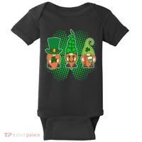 Cute St Patrick's Days Lucky Gnomes Baby Bodysuit thumb 0