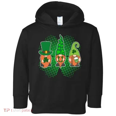 Cute St Patrick's Days Lucky Gnomes Toddler Hoodie