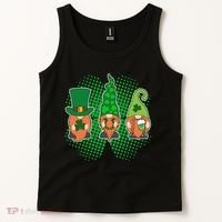 Cute St Patrick's Days Lucky Gnomes Tank Top thumb 2