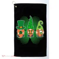 Cute St Patrick's Days Lucky Gnomes Golf Towel thumb 0