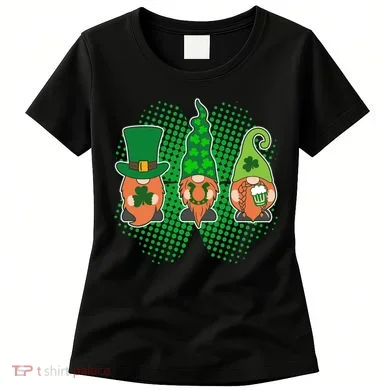 Cute St Patrick's Days Lucky Gnomes Women's T-Shirt