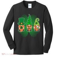 Cute St Patrick's Days Lucky Gnomes Kids Long Sleeve Shirt thumb 0