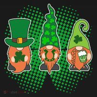Cute St Patrick's Days Lucky Gnomes Kids Long Sleeve Shirt thumb 2