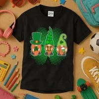 Cute St Patrick's Days Lucky Gnomes Kids T-Shirt thumb 3