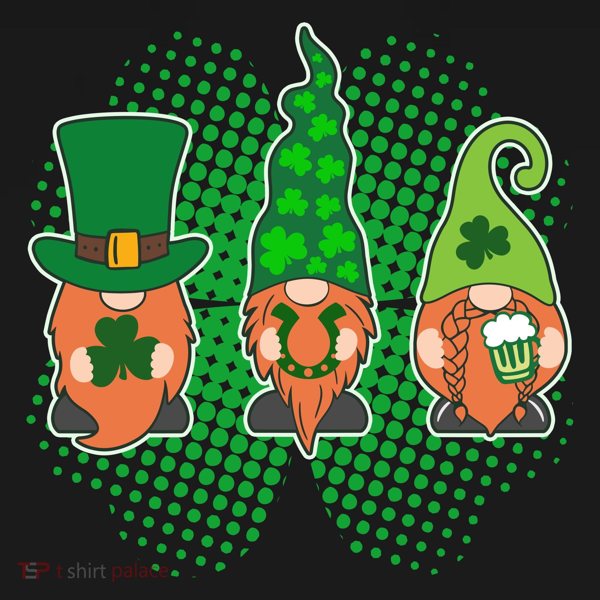 Cute St Patrick's Days Lucky Gnomes Tote Bag