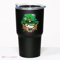 Cute St Patricks Leprechaun Rainbow Unicorn Tumbler thumb 0