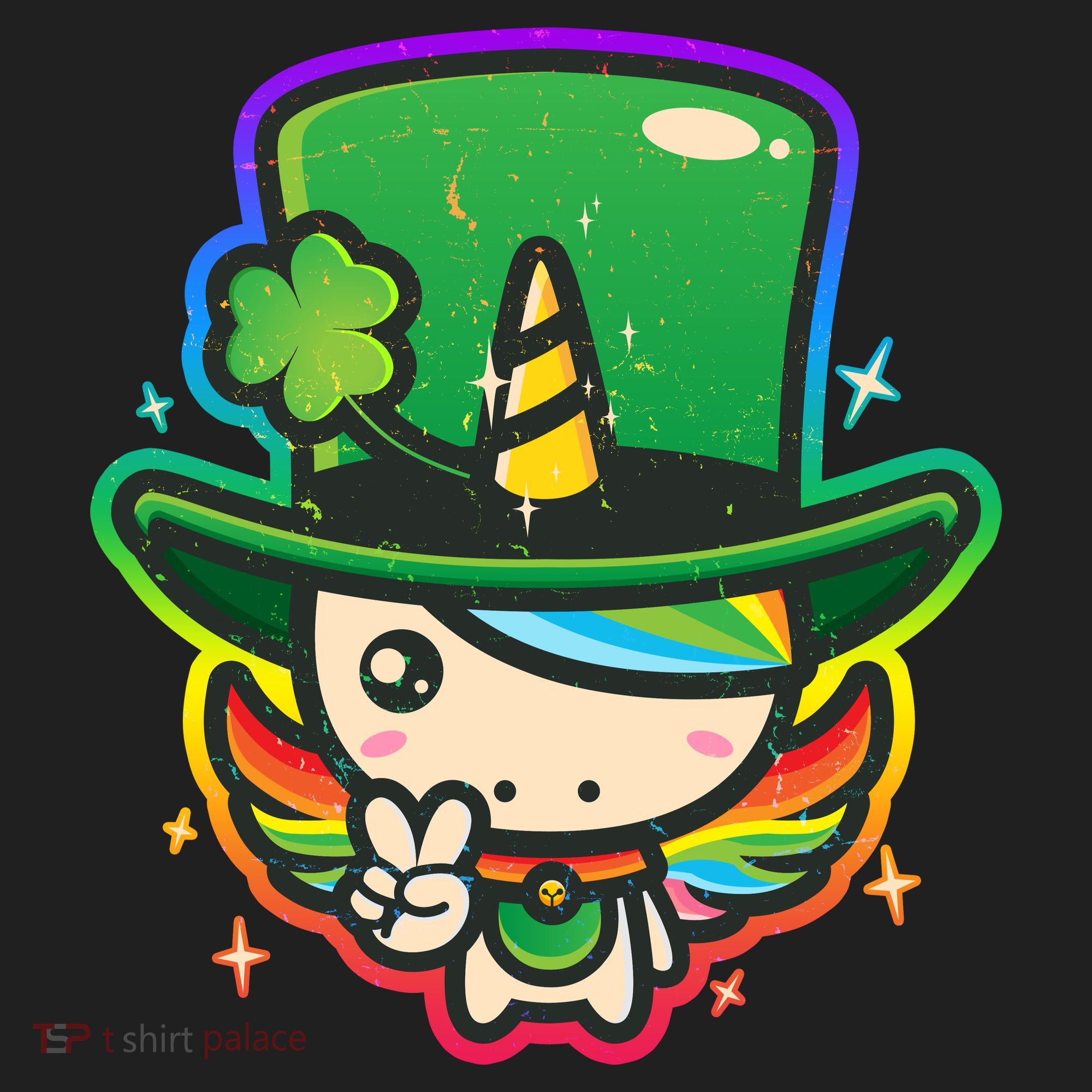 Cute St Patricks Leprechaun Rainbow Unicorn Tumbler