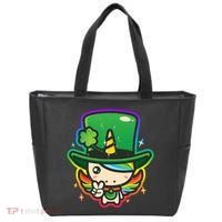 Cute St Patricks Leprechaun Rainbow Unicorn Bag thumb 0