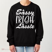 Cute St Pattys Day Sassie Irish Lassie Women's Sweatshirt thumb 0