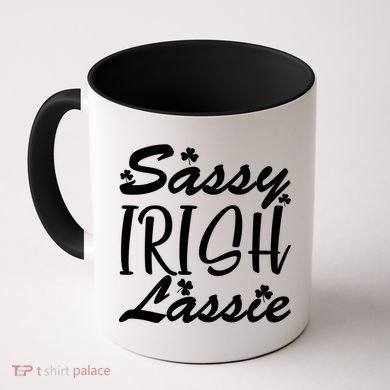 Cute St Pattys Day Sassie Irish Lassie Coffee Mug