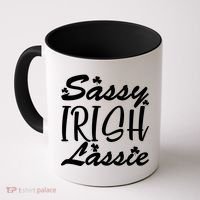 Cute St Pattys Day Sassie Irish Lassie Coffee Mug thumb 0