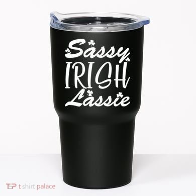 Cute St Pattys Day Sassie Irish Lassie Tumbler