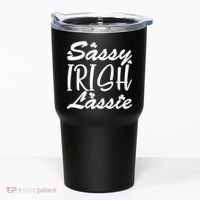Cute St Pattys Day Sassie Irish Lassie Tumbler thumb 0