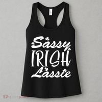 Cute St Pattys Day Sassie Irish Lassie Women's Tank Top thumb 3