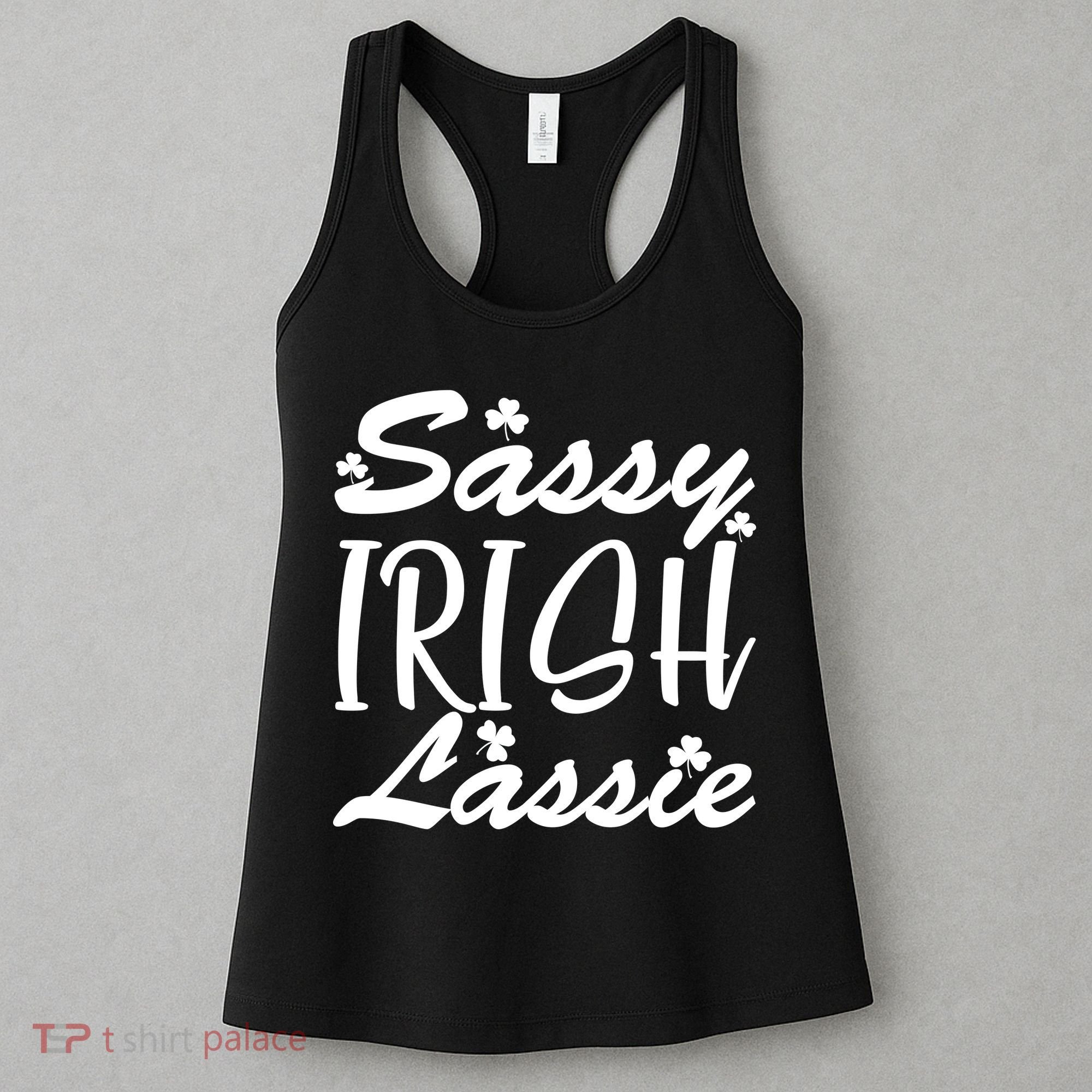 Cute St Pattys Day Sassie Irish Lassie Women's Tank Top