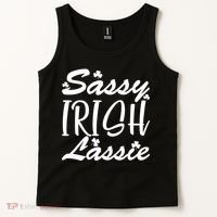 Cute St Pattys Day Sassie Irish Lassie Tank Top thumb 2
