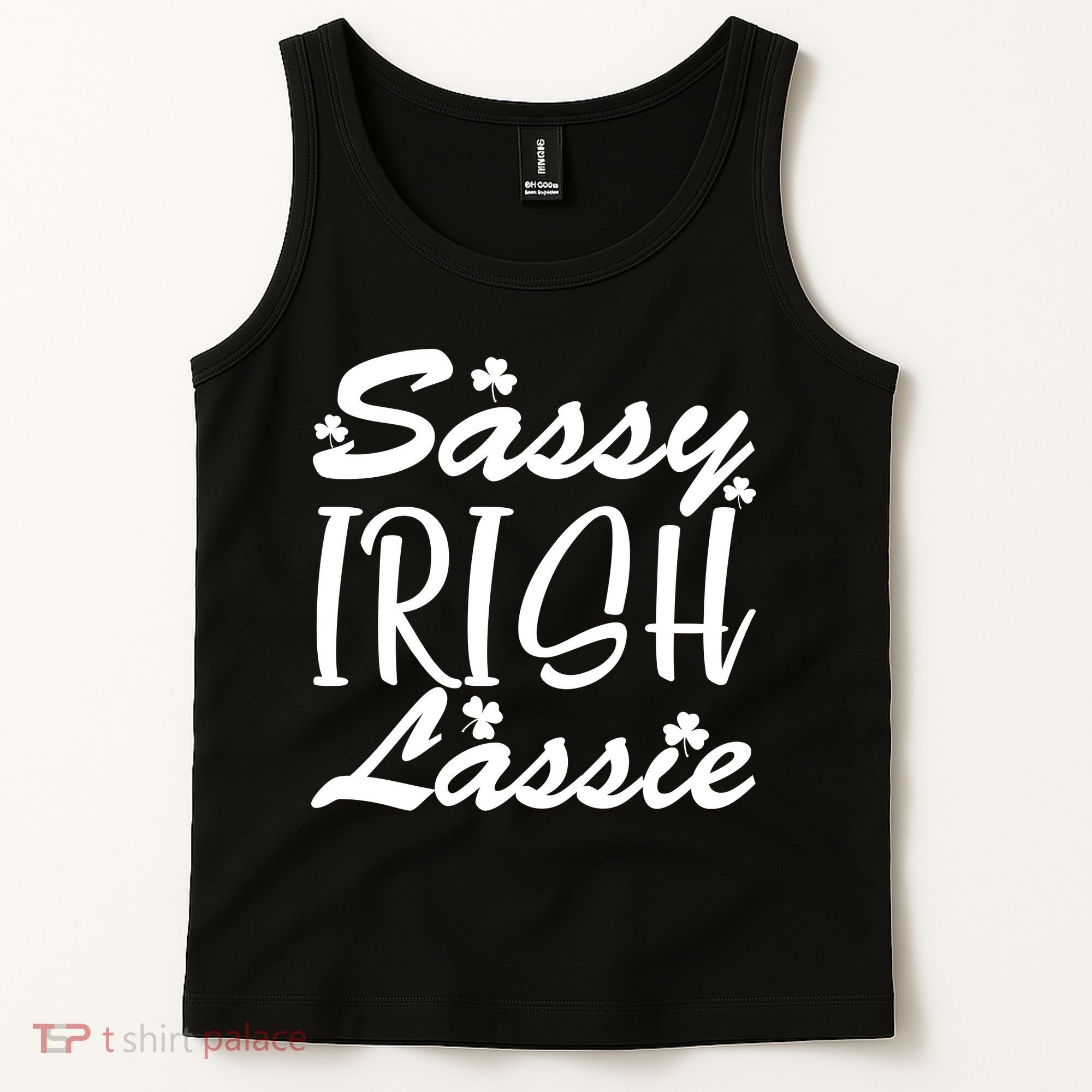 Cute St Pattys Day Sassie Irish Lassie Tank Top
