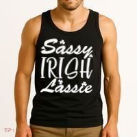Cute St Pattys Day Sassie Irish Lassie Tank Top thumb 3