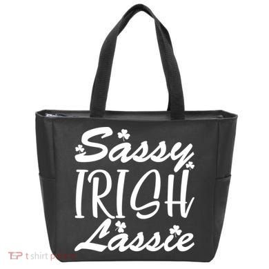Cute St Pattys Day Sassie Irish Lassie Tote Bag