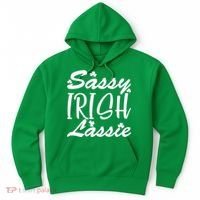 Cute St Pattys Day Sassie Irish Lassie Hoodie thumb 0