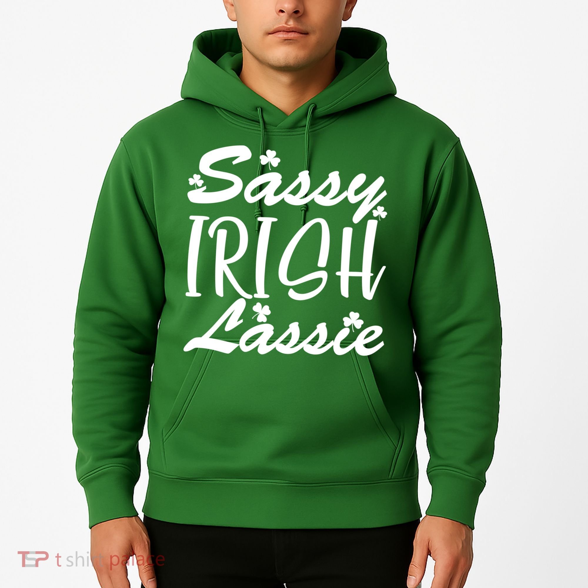 Cute St Pattys Day Sassie Irish Lassie Hoodie