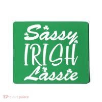 Cute St Pattys Day Sassie Irish Lassie Mousepad thumb 0