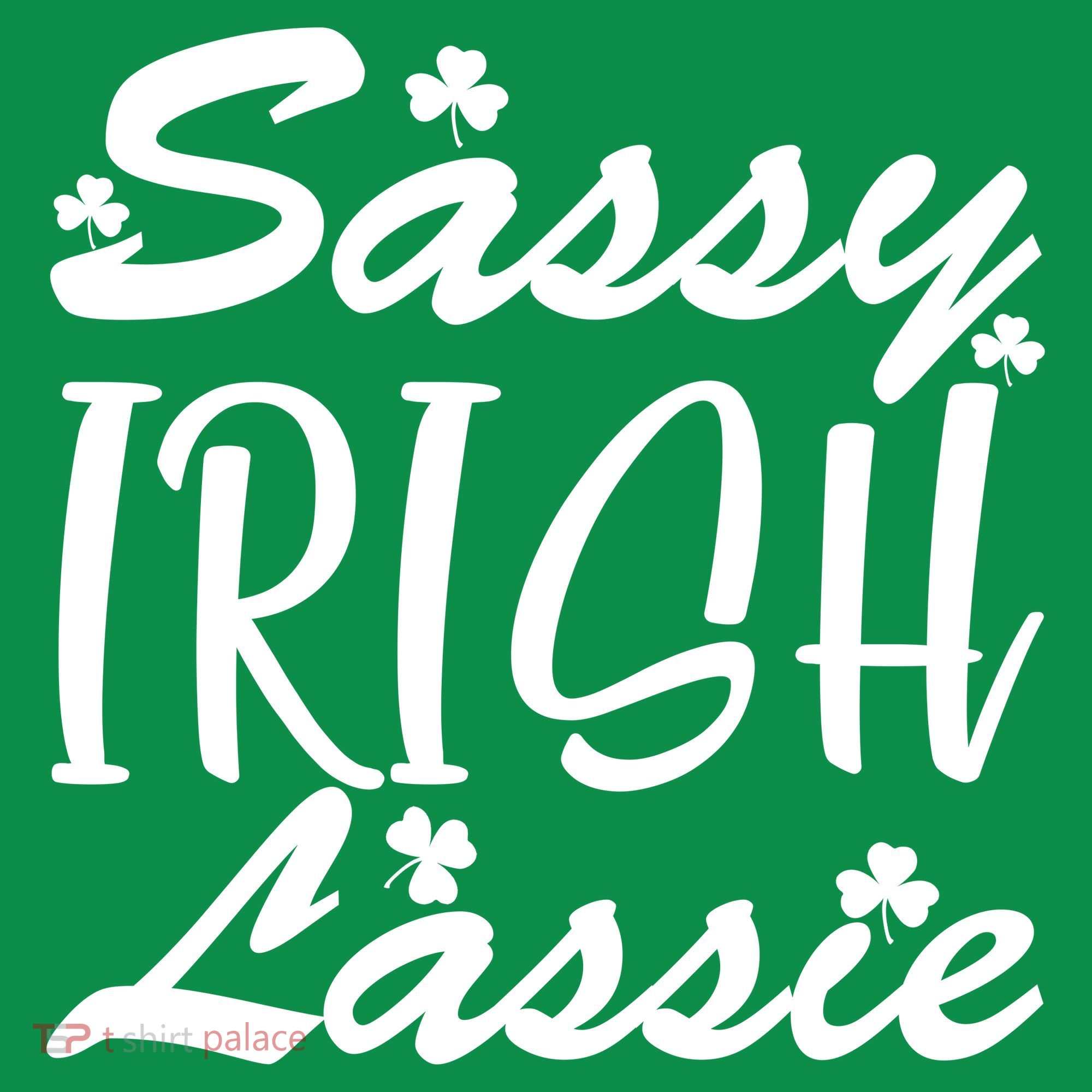 Cute St Pattys Day Sassie Irish Lassie Ornament