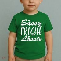 Cute St Pattys Day Sassie Irish Lassie Toddler T-Shirt thumb 2